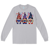 Moon Dust 4th Of July gnomies with stars Long Sleeve Tee - HowdyJamesFarm