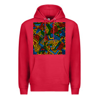 Cardinal african geometric seamless pattern Premium Hoodie - BundleAndBundleShop