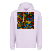 African Geometric Seamless Pattern Premium Hoodie | Teevron