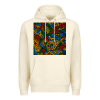 Sandshell african geometric seamless pattern Premium Hoodie - BundleAndBundleShop