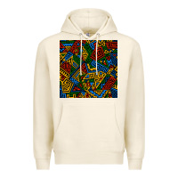 Tofu african geometric seamless pattern Premium Hoodie - BundleAndBundleShop