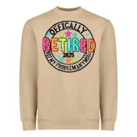 Mushroom Officially Retired 2025 not my problem anymore Heavyweight Sweatshirt - CowhideDigitalArt