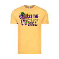 Vintage Mustard Let the good times roll with gnome Vintage Tee - HowdyJamesFarm