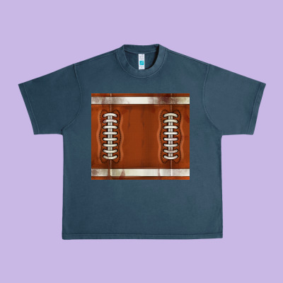 Distressed American Football Pattern Urban Heavy Tee Designed By Tumblerdesignbyshophia