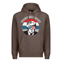 Coffee trump was right republican conservative political t shirt Premium Hoodie - minhPixels