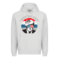 Dove Grey trump was right republican conservative political t shirt Premium Hoodie - minhPixels