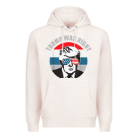 Pale Pink trump was right republican conservative political t shirt Premium Hoodie - minhPixels