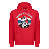 Red trump was right republican conservative political t shirt Premium Hoodie - minhPixels