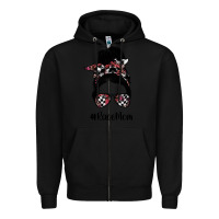 Black race mom Zipper Hoodie - SublimationCraftShop