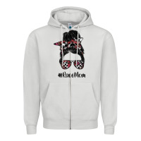 Dove Grey race mom Zipper Hoodie - SublimationCraftShop