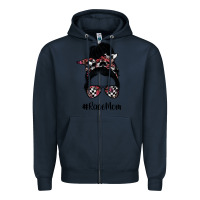 Navy race mom Zipper Hoodie - SublimationCraftShop