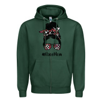 Sports Green race mom Zipper Hoodie - SublimationCraftShop