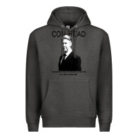 Charcoal Heather connor, roy was interested in politics Premium Hoodie - minhPixels