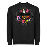 Black Principal Assistant Heavyweight Sweatshirt - CowhideDigitalArt