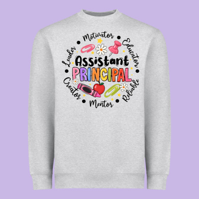 Principal Assistant Heavyweight Sweatshirt Designed By Cowhidedigitalart