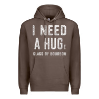 Coffee I Need a HUGe Glass of Bourbon T Shirt Bourbon Gifts for Him Premium Hoodie - minhPixels