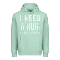 Seafoam I Need a HUGe Glass of Bourbon T Shirt Bourbon Gifts for Him Premium Hoodie - minhPixels