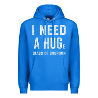 True Royal I Need a HUGe Glass of Bourbon T Shirt Bourbon Gifts for Him Premium Hoodie - minhPixels