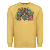 Antique Gold autism awareness heart leopard rainbow Premium Sweatshirt - Artiststas
