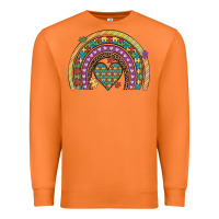 Carrot autism awareness heart leopard rainbow Premium Sweatshirt - Artiststas