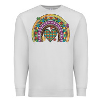 Dove Grey autism awareness heart leopard rainbow Premium Sweatshirt - Artiststas