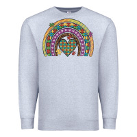 Heather Grey autism awareness heart leopard rainbow Premium Sweatshirt - Artiststas