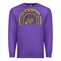 Purple autism awareness heart leopard rainbow Premium Sweatshirt - Artiststas