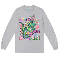 Moon Dust Easter Saurus Rex Easter Day Long Sleeve Tee - CowGirlArtShop