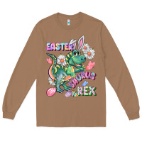 Toasted Coconut Easter Saurus Rex Easter Day Long Sleeve Tee - CowGirlArtShop