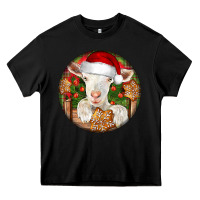 Black Baby Cashmere Goat Christmas Heavy Core Tee - LillyAllenDesigns