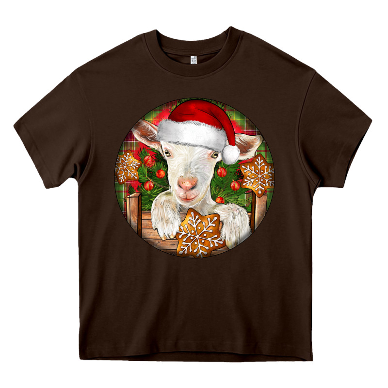Baby Cashmere Goat Christmas Heavy Core Tee by LillyAllenDesigns | Teevron