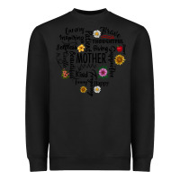Black Mother Heavyweight Sweatshirt - CowhideDigitalArt