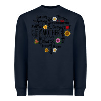 Navy Mother Heavyweight Sweatshirt - CowhideDigitalArt