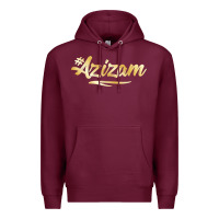 Burgundy Azizam Persian Iran Iranian Gift Tala Gold Premium Hoodie - minhPixels
