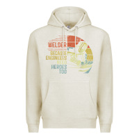 Oatmeal Heather Mens Welder Because Engineers Need Heroes Too Gifts Funny Welding Premium Hoodie - minhPixels