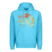 Ocean Blue Mens Welder Because Engineers Need Heroes Too Gifts Funny Welding Premium Hoodie - minhPixels