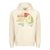 Sandshell Mens Welder Because Engineers Need Heroes Too Gifts Funny Welding Premium Hoodie - minhPixels
