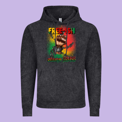 Free Ish Since 1865 Juneteenth Vintage Hoodie Designed By Cowgirlartshop
