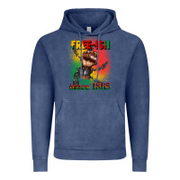 Vintage Denim free ish since 1865 juneteenth Vintage Hoodie - CowGirlArtShop