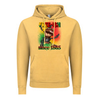 Vintage Mustard free ish since 1865 juneteenth Vintage Hoodie - CowGirlArtShop