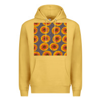 Antique Gold african fabric seamless pattern Premium Hoodie - BundleAndBundleShop