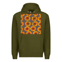 Army Green african fabric seamless pattern Premium Hoodie - BundleAndBundleShop