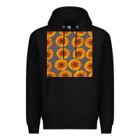 Black african fabric seamless pattern Premium Hoodie - BundleAndBundleShop