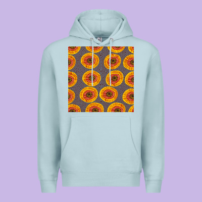 African Fabric Seamless Pattern Premium Hoodie Designed By Bundleandbundleshop