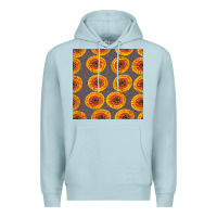 Blue Mist african fabric seamless pattern Premium Hoodie - BundleAndBundleShop