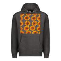 Charcoal Heather african fabric seamless pattern Premium Hoodie - BundleAndBundleShop