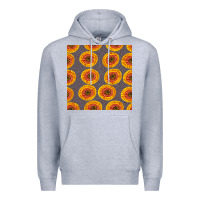 Heather Grey african fabric seamless pattern Premium Hoodie - BundleAndBundleShop