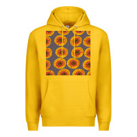 Lemon african fabric seamless pattern Premium Hoodie - BundleAndBundleShop