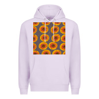 Lilac african fabric seamless pattern Premium Hoodie - BundleAndBundleShop