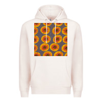 Pale Pink african fabric seamless pattern Premium Hoodie - BundleAndBundleShop